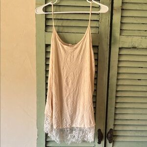 Altar'd State Cream Lace Hem Camisole